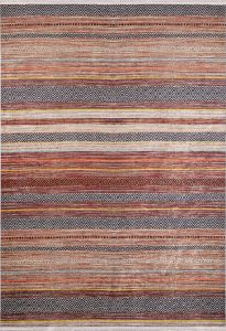 Modern Degrade Brown Washable Area Rug