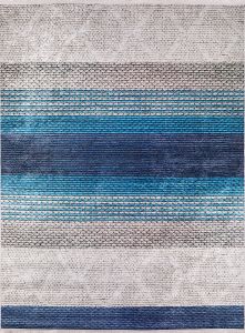 Lofto Degrade Beige and Blue Washable Carpet