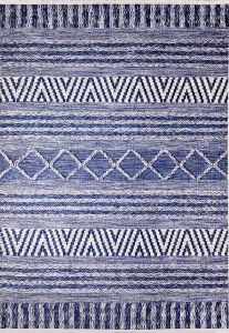 Lofto Bohemian Beige and Navy Color Washable Carpet