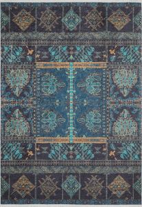 Traditional Ethnic Pattern Washable Rug