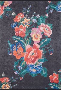 Flowery Washable Rug