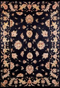 Lofto Classic Black Color Washable Carpet