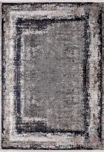 Lofto Modern Gray Anthracite Color Washable Carpet