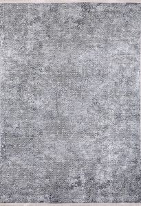 Lofto Modern Gray Ice Blue Color Washable Carpet