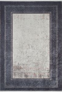 Modern and Bordered Washable Kilim