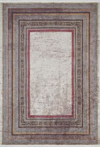 Modern Border Washable Area Rug