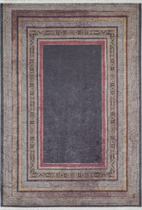 Modern Border Washable Area Rug