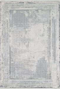 Modern and Bordered Polyester Washable Rug
