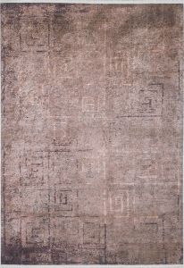 Modern Brown and Bronze Washable Living Room Rug 