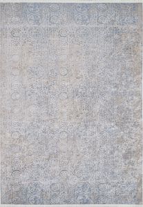 Modern Grey and Beige Color Transition Washable Living Room Rug 