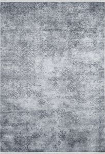 Grey-Anthracite Antique Avangarde Washable Living Room Rug 