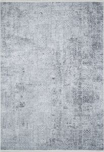 Bohemian Style Grey Washable Living Room Rug 