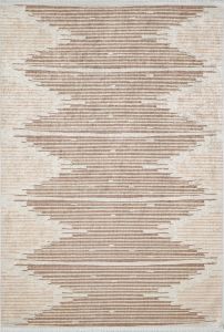 Modern Cream Washable Living Room Rug 