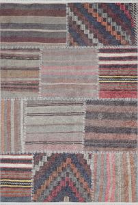 Patchwork Multi Color Washable Living Room Rug 