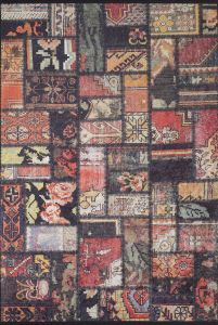 Patchwork Multi Color Washable Living Room Rug 