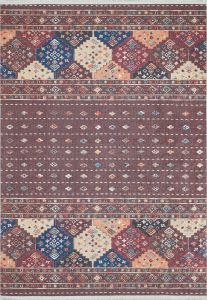 Shawl Brown Color Washable Living Room Rug 