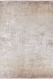 Lofto Beige Soft-Flat Washable Rug 1