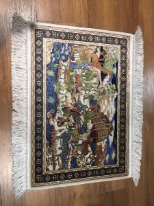 QUM Silk  Rug Noah's Ark - 50x70 - Colorful Area Rugs