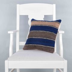 Modern Classical Rug Patterned Hand Woven Cushion   - 40x40 - Colorful Pillows, Wool Pillows