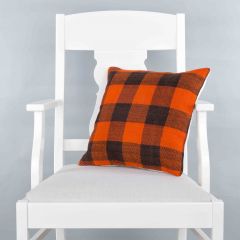 Rug Pillow Unique Hand Woven Pillow  - 40x40 – Orange pillows