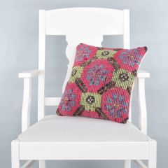 Rug Pillow Unique Hand Woven Pillow  - 40x40 - Colorful pillows, Wool pillows