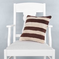 Traditional Pattern Hand Woven Pillow - 40x40 - Colorful Decorative Pillows & Blankets, Wool Decorative Pillows & Blankets