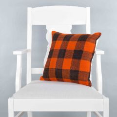 Rug Pillow Unique Hand Woven Pillow  - 40x40 – Orange pillows