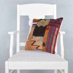 Modern Classic Hand Woven Pillow  - 40x40 - Colorful pillows, Wool pillows