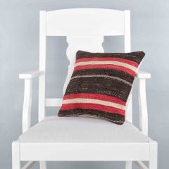 Rug Pillow Unique Hand Woven Pillow  - 40x40 - Colorful pillows, Wool pillows