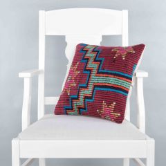 Rug Pillow Unique Hand Woven Pillow  - 40x40 – Colorful pillows