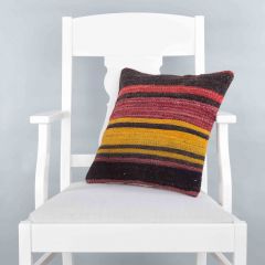 Modern Classic Hand Woven Pillow  - 40x40 - Colorful pillows, Wool pillows