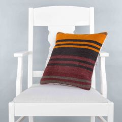 Modern Classic Hand Woven Pillow  - 40x40 - Colorful pillows, Wool pillows