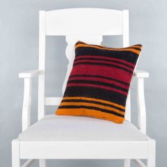 Modern Classic Hand Woven Pillow  - 40x40 - Colorful pillows, Wool pillows