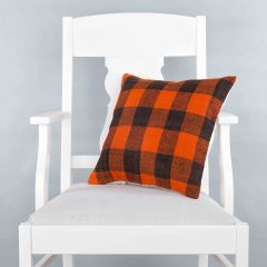 Rug Pillow Unique Hand Woven Pillow  - 40x40 – Orange pillows