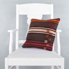 Modern Classic Hand Woven Pillow  - 40x40 - Colorful pillows, Wool pillows