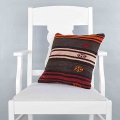 Modern Classic Hand Woven Pillow  - 40x40 - Colorful pillows, Wool pillows