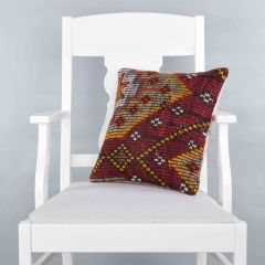 Modern Classic Hand Woven Pillow  - 40x40 - Colorful pillows, Wool pillows