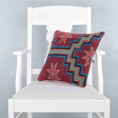 Rug Pillow Unique Hand Woven Pillow  - 40x40 – Colorful pillows