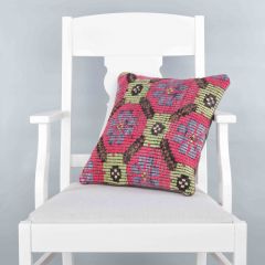 Modern Classic Hand Woven Pillow  - 40x40 - Colorful pillows, Wool pillows