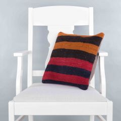 Modern Classic Hand Woven Pillow  - 40x40 - Colorful pillows, Wool pillows