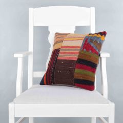 Modern Classic Hand Woven Pillow  - 40x40 - Colorful pillows, Wool pillows