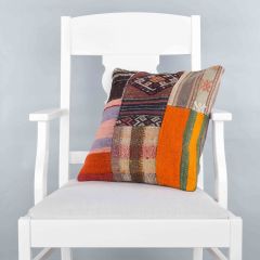 Modern Classic Hand Woven Pillow  - 40x40 - Colorful pillows, Wool pillows