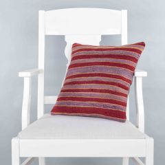 Rug Pillow Unique Hand Woven Pillow  - 40x40 - Colorful pillows, Wool pillows