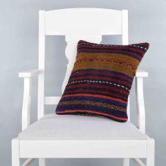 Modern Classic Hand Woven Pillow  - 40x40 - Colorful pillows, Wool pillows