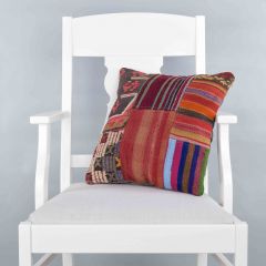 Modern Classic Hand Woven Pillow  - 40x40 - Colorful pillows, Wool pillows