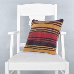 Modern Classic Hand Woven Pillow  - 40x40 - Colorful pillows, Wool pillows