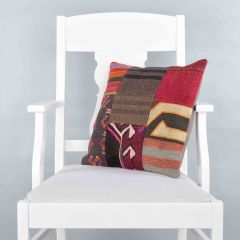 Modern Classic Hand Woven Pillow  - 40x40 - Colorful pillows, Wool pillows