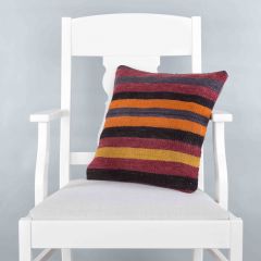 Modern Classic Hand Woven Pillow  - 40x40 - Colorful pillows, Wool pillows