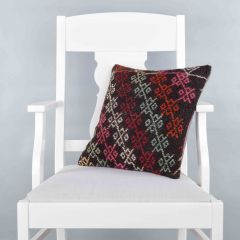 Modern Classic Hand Woven Pillow  - 40x40 - Colorful pillows, Wool pillows