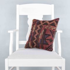 Modern Classic Hand Woven Pillow  - 40x40 - Colorful pillows, Wool pillows